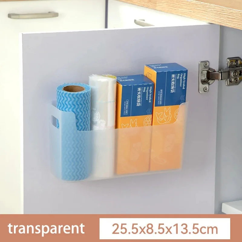 Kitchen cabinets are classified and organized into storage boxes